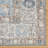 adamstown Emporia Tyras Machine Washable Traditional Border Indoor Area Rug, Ivory Light Blue Beige Non-Slip Chenille – Living Room & Bedroom-115805276