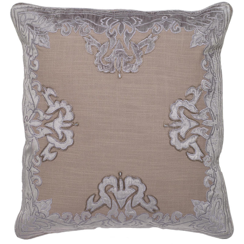 Housse de coussin Regal Feather, Gris