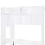 Grand lit escamotable blanc avec rangement mural et armoire de bureau