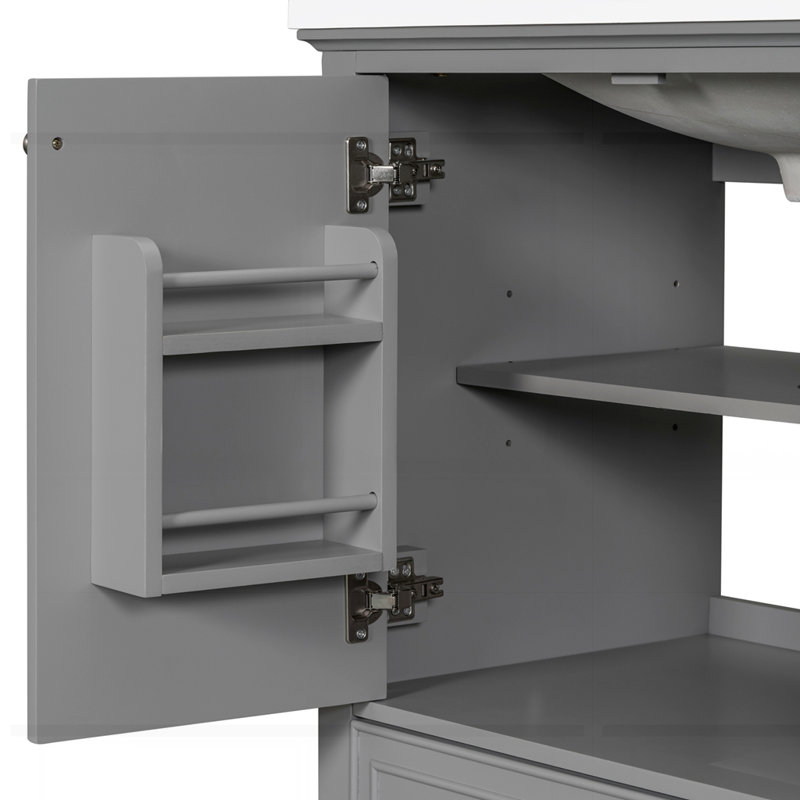 Meuble-lavabo 30 po sans lavabo, Gris