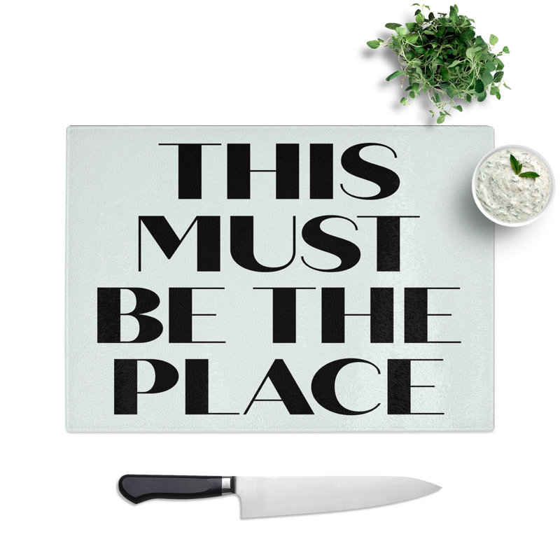 This Must Be the Place Chopping Board, 20cm W x 28.5cm L