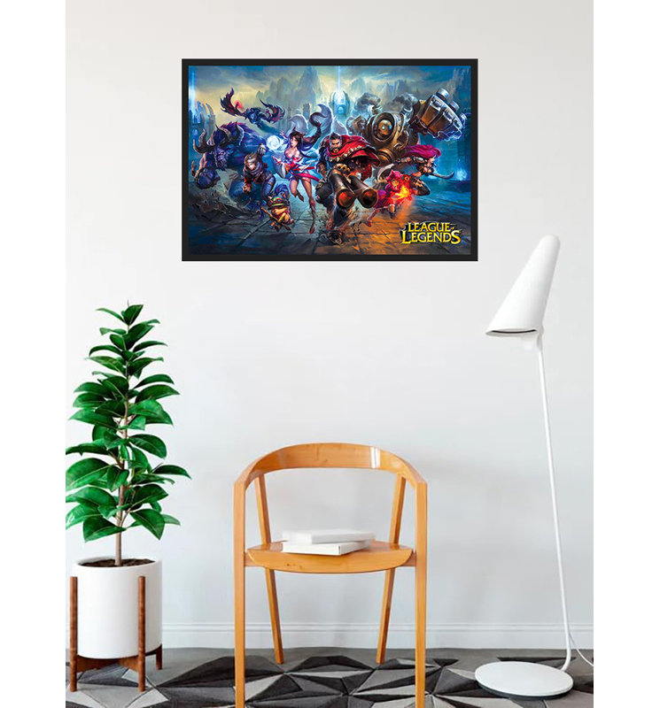 League of Legends, reproduction d'art encadrée