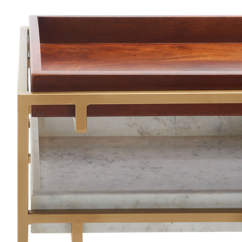 48'' Solid Wood Top Console Table