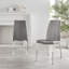 Edzard Double Pedestal High Gloss Dining Table Set with 6 Soft Touch Faux Leather Dining Chairs-52600529-52600530