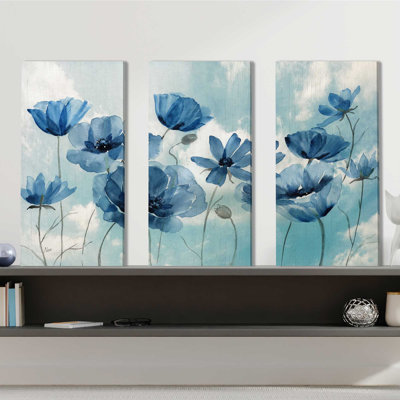 " Springing Up Blue " 3 - Pieces