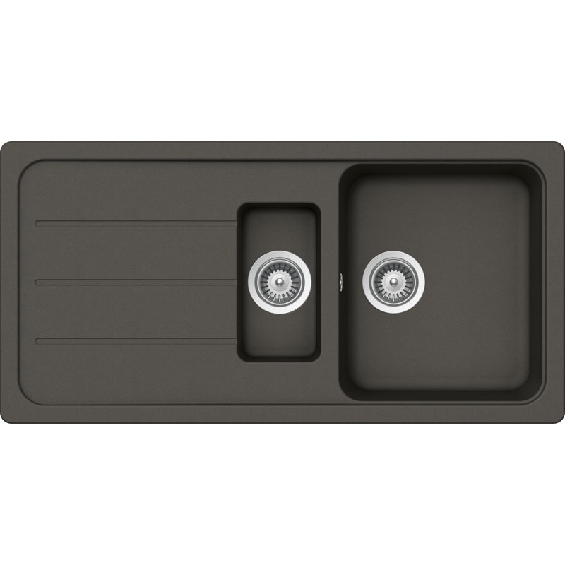 Schock 1.5 Bowl Inset Kitchen Sink, Asphalt
