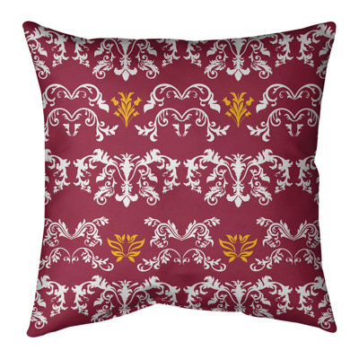 Damask Reversible Throw Pillow