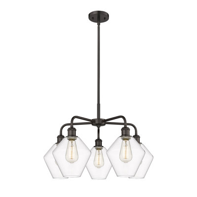 5 - Light Dimmable Teardrop Chandelier