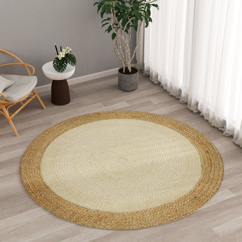 Kayleigh Hand-Braided Jute Area Rug , Round 7'