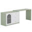  Bureau d'ordinateur en L avec bureau à tiroirs Rebacca-807495238