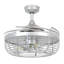 Ventilateur de plafond à lame rétractable de 48 po avec lumière et télécommande Carbondale, ventilateur de plafond moderne Fandelier, technologie de conception brevetée, pales plus épaisses et plus robustes, argent gris-1578360355