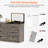 Modern Vanity Dresser With Led Mirror And Wireless Charging-456136180