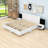 Wood Floating Platform Bed with LED Lights and Built-in Nightstands-1369236731-1369236729