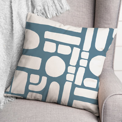Geometric Outdoor Reversible Throw Pillow