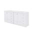 Armoire de meuble-lavabo autoportante de style shaker de 72 pouces avec lavabo en céramique, tiroirs à fermeture en douceur et portes à fermeture en douceur-1150125665
