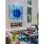 « electric blue fleuri » par parvez taj,, impression sur toile tendue-18981351