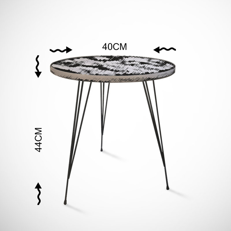 Table de bout à 3 pieds Mertz, Chêne marin