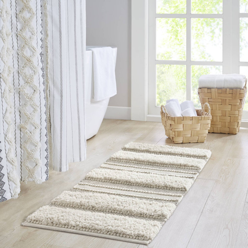 Tapis pour salle de bain Asher, Naturel, L 22 po x L 58 po