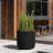 Greenebaum 14.8'' D Round Ribbed Black Planter, Outdoor Plant Pot-409472164-409472167