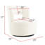 Fauteuil d'appoint rond et confortable avec rotation à 360° - Idéal pour les chambres d'enfants - Revêtement doux pivotant - Confort optimal dans la chambre