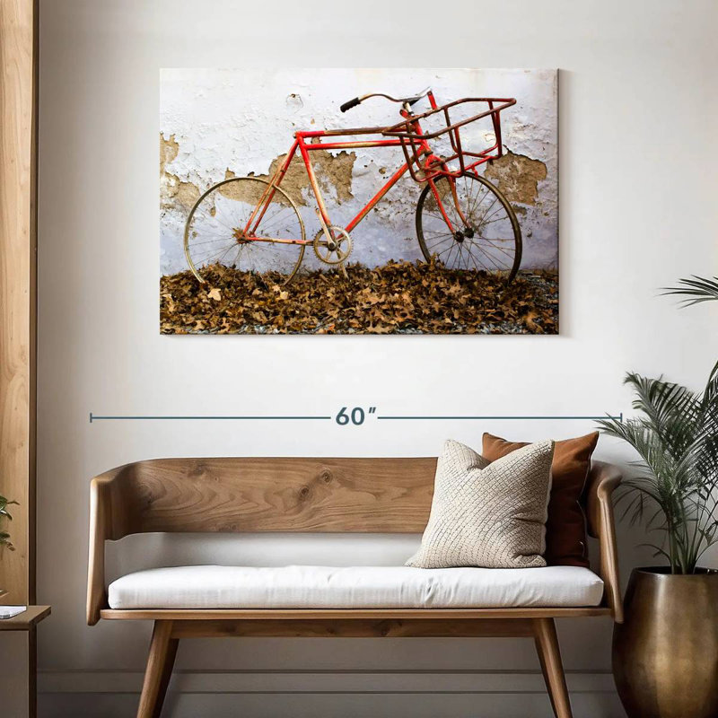 Mehar Rusty Bicycle, 30" H x 45" W