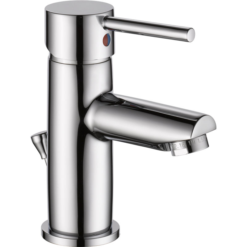 Trinsic Single Hole Bathroom Faucet with Drain Assembly, Single Handle Bathroom Sink Faucet, Chrome