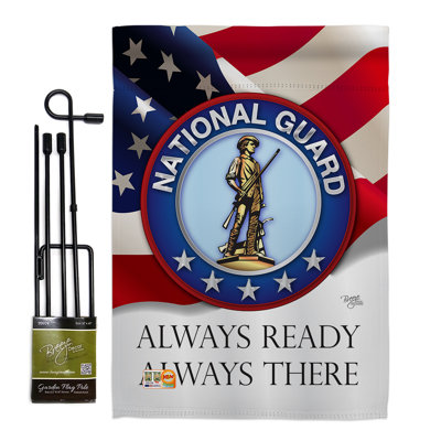 Double Sided 18.5'' H x 13'' W Polyester Flag Set