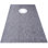 Ensemble de bordure de douche, garniture de bordure de douche étanche de 38 po x 60 po avec bride de collage décalée en ABS de 4 po, grille en acier inoxydable de 4 po, 2 trottoirs et truelle de douche coupables, bâtons de pente de pan de douche convenant à la salle de bain