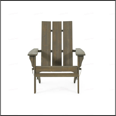 FOLDABLE ADIRONDACK CHAIR With Rich Acacia Wood And Rustic Design For Outdoor Comfort And Convenience