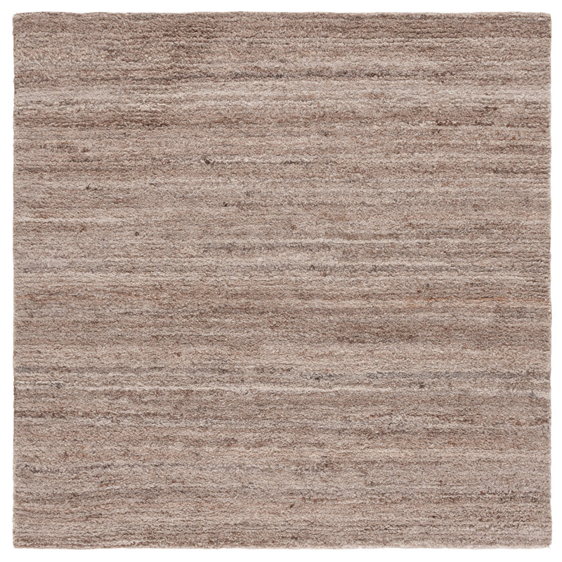 Myzafer Hand Tufted Wool, Cotton Rug, Square 6'