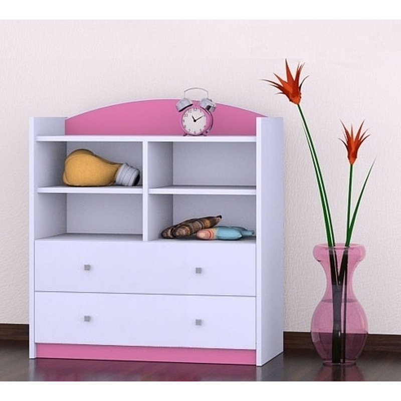 Vanessa 96cm H X 86cm W Kids Cube, Pink