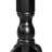 A Round Modern Kitchen Table with Ebony Wave Marble Pattern tabletop, Black Finish-1153974964