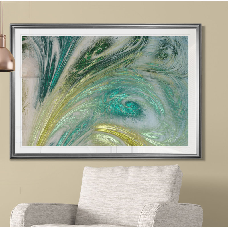 " Altitude VI ", 20" H x 24" W x 1.5" D, Silver Frame