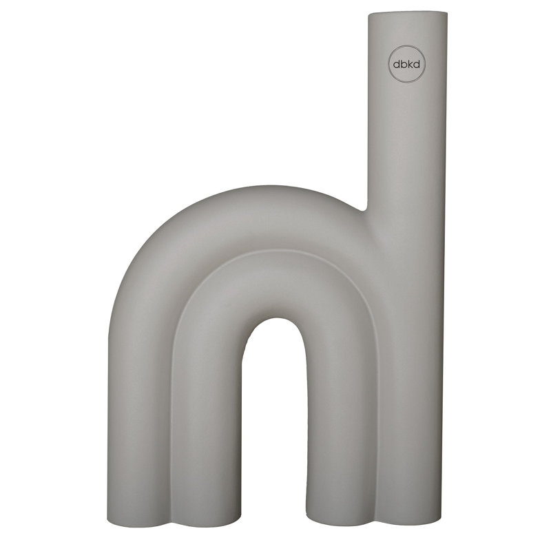 Vase de table en céramique Lei, gris