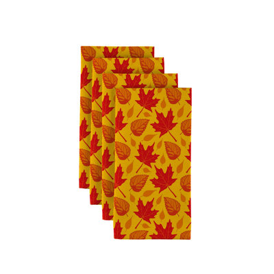 Polyester Floral Square Napkin