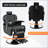 Heavy Duty Reclining Barber Chair With 360° Swivel, Height Adjustment, And Reinforced Stitching For Professional Use