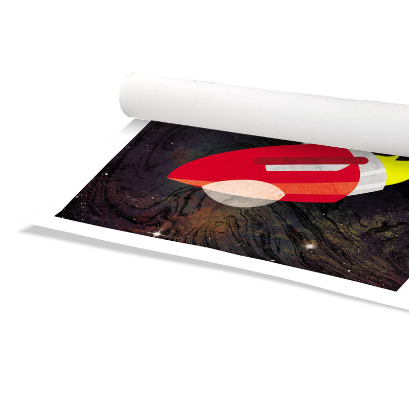 Impression sur papier roulée «Spaceship Adventure Two», H 31 po x l 31 po x P 1 po