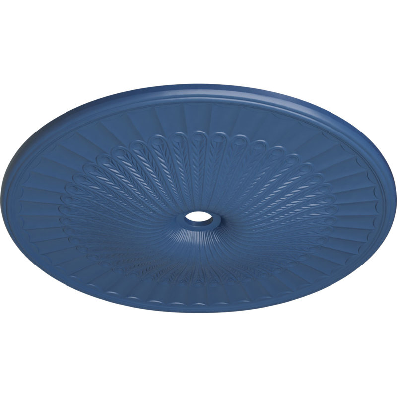 Médaillon de plafond Endurathane Milan, DE 47 5/8 po x P 2 3/4 po, finition acajou brossé peint à la main, Americana