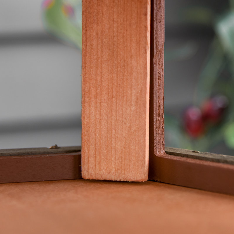 Kira Wood Freestanding Tray Bird Feeder