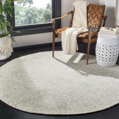 Geometric Wool Hand Tufted Area Rug