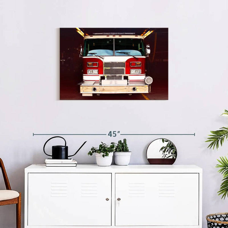 Mehar Fire Truck, 20" H x 30" W