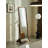 Retro Black Walnut Solid Wood Movable Adjustable Full-Length Mirror