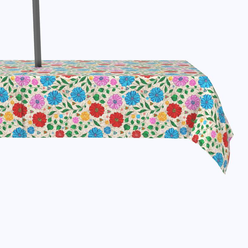Ezra Floral Tablecloth, 120" x 60"