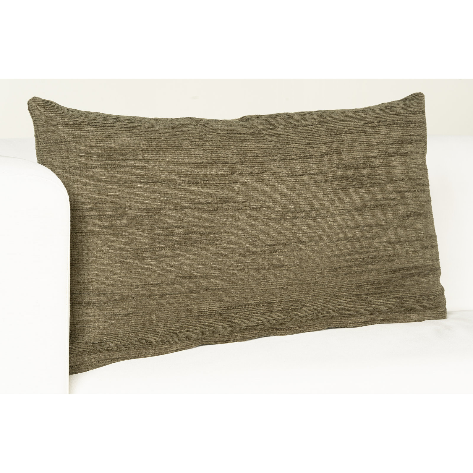 Throw Pillow, Feather, Green, Rectangular 14"H x 26"W