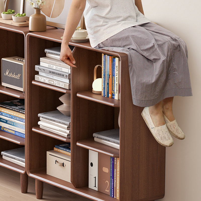 Popular Classic Storage Bookcase, Dark brown