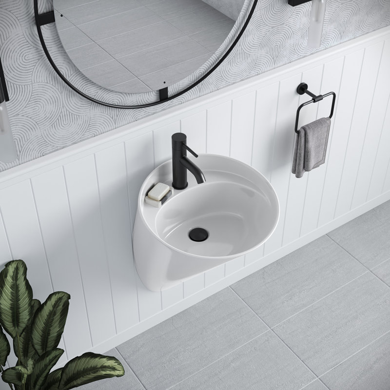 Lavabo de salle de bain mural 18 po Calice