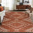Kentre Jax Moroccan Orange Machine Washable Area Rug-96764892