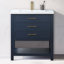Vicini 30'' Single Vanity with Ceramic Top-94088314