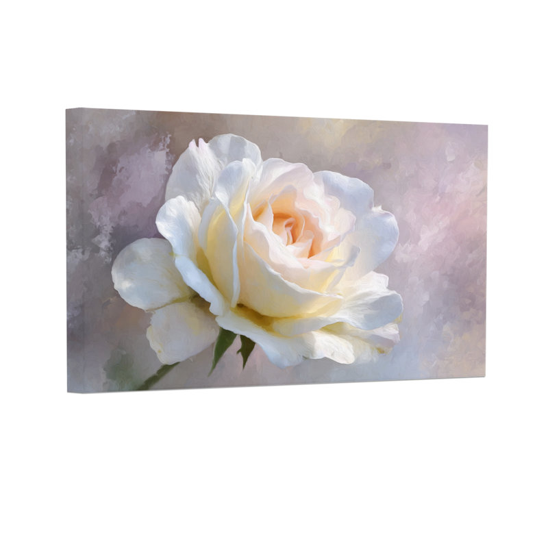 Plantes et fleurs rose blanc doux sur fond pastel