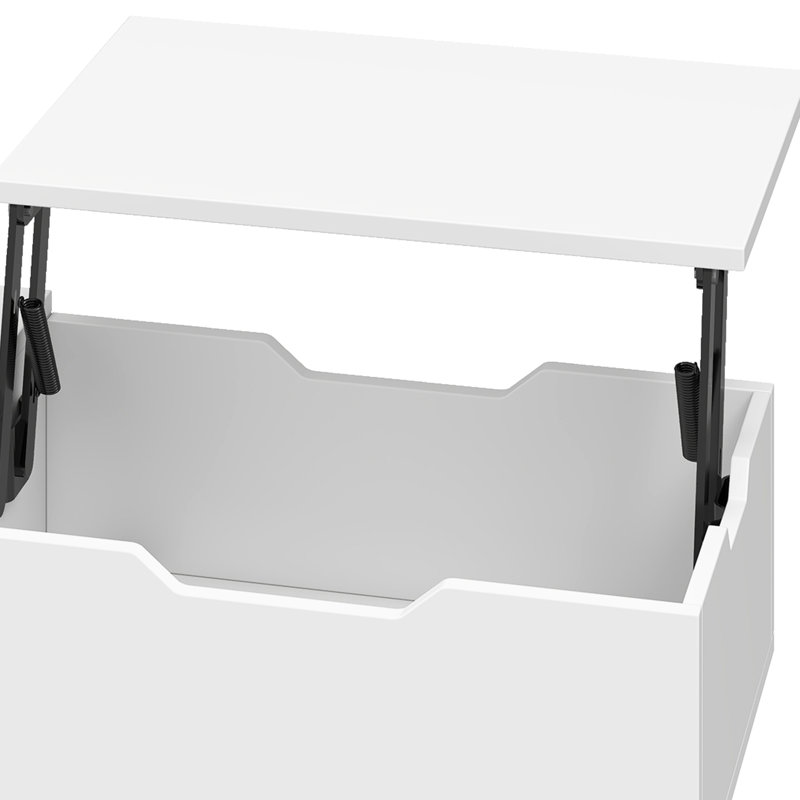 Lift Top Four Leg Coffee Table with Storage
